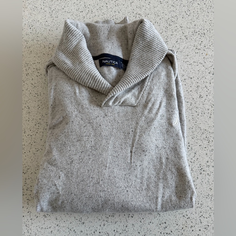 Nautica Gray Men's Sweater XL